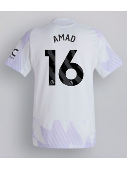 Billige Manchester United Amad Diallo #16 Bortedrakt 2025-26 Kortermet